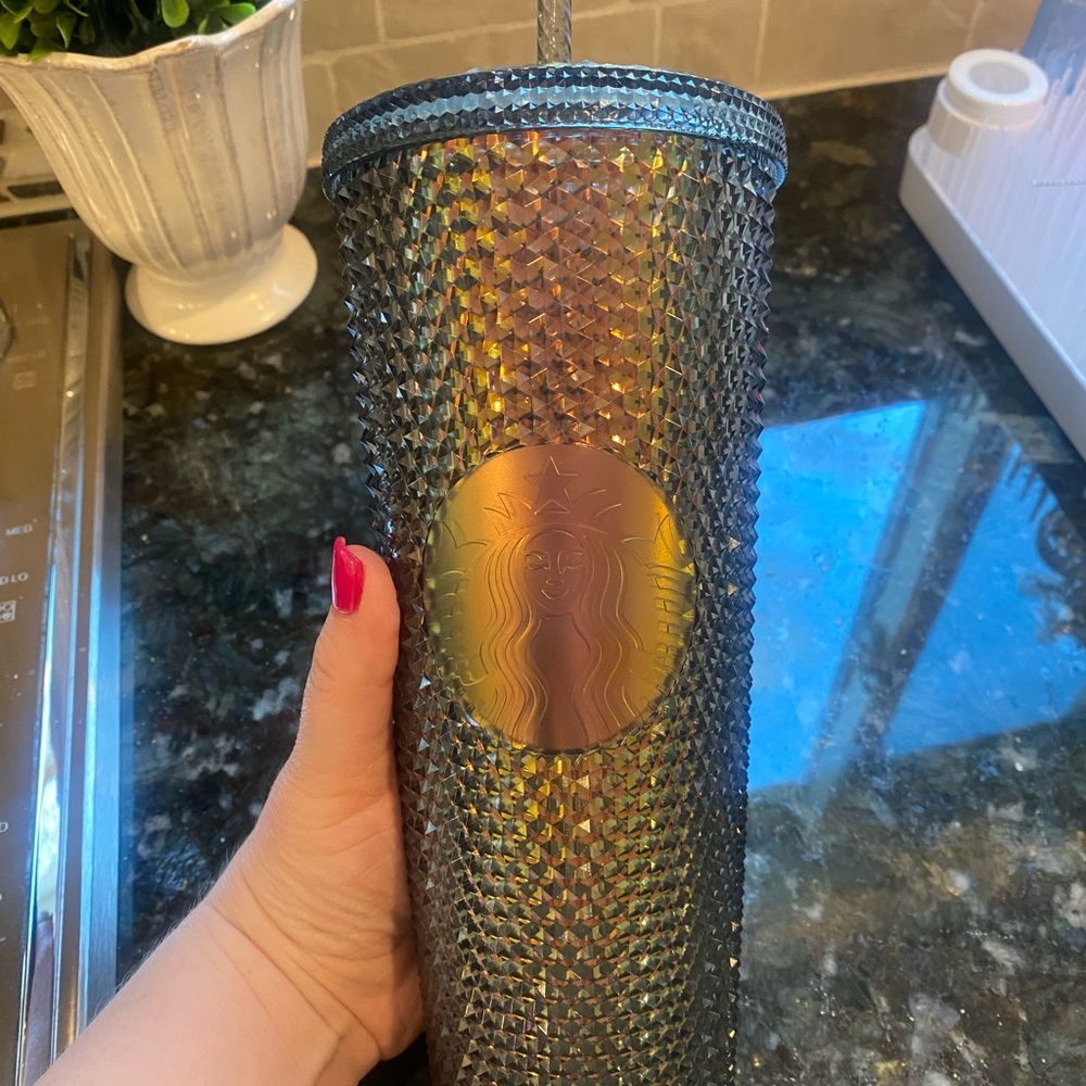 Starbucks iridescent black studded venti tumbler 2020